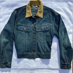 y2k western dkyn dark wash denim jean jacket